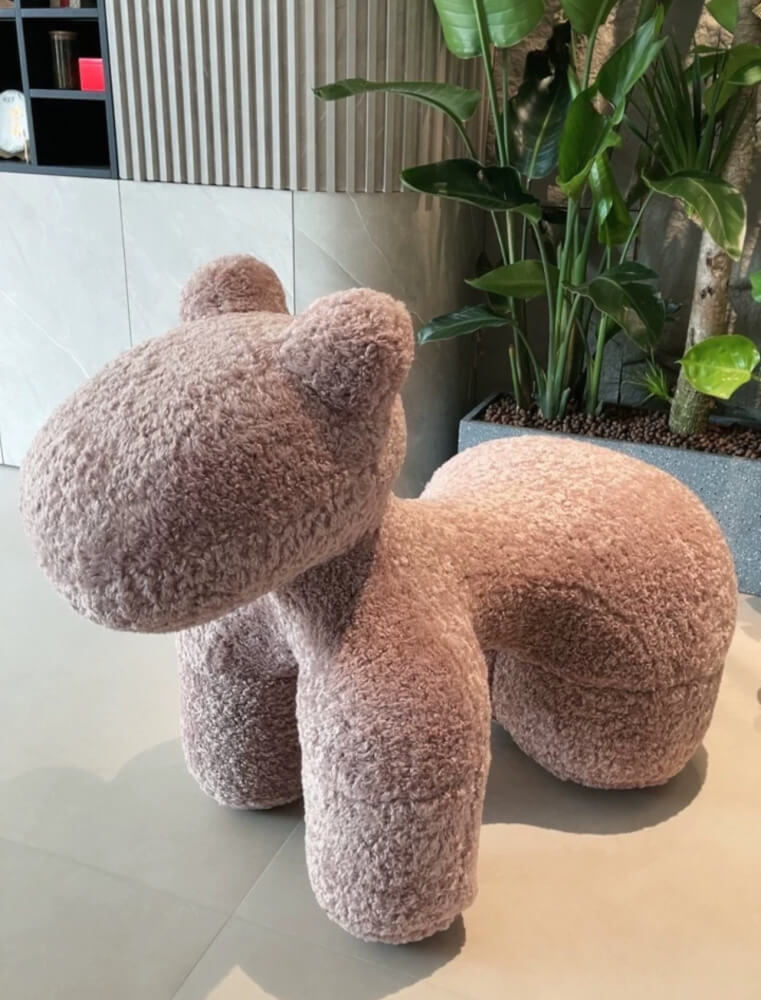 สตูล MY DOLLS HOUSE PONY FURRY 70 ซม. สีชมพูม่วง_2